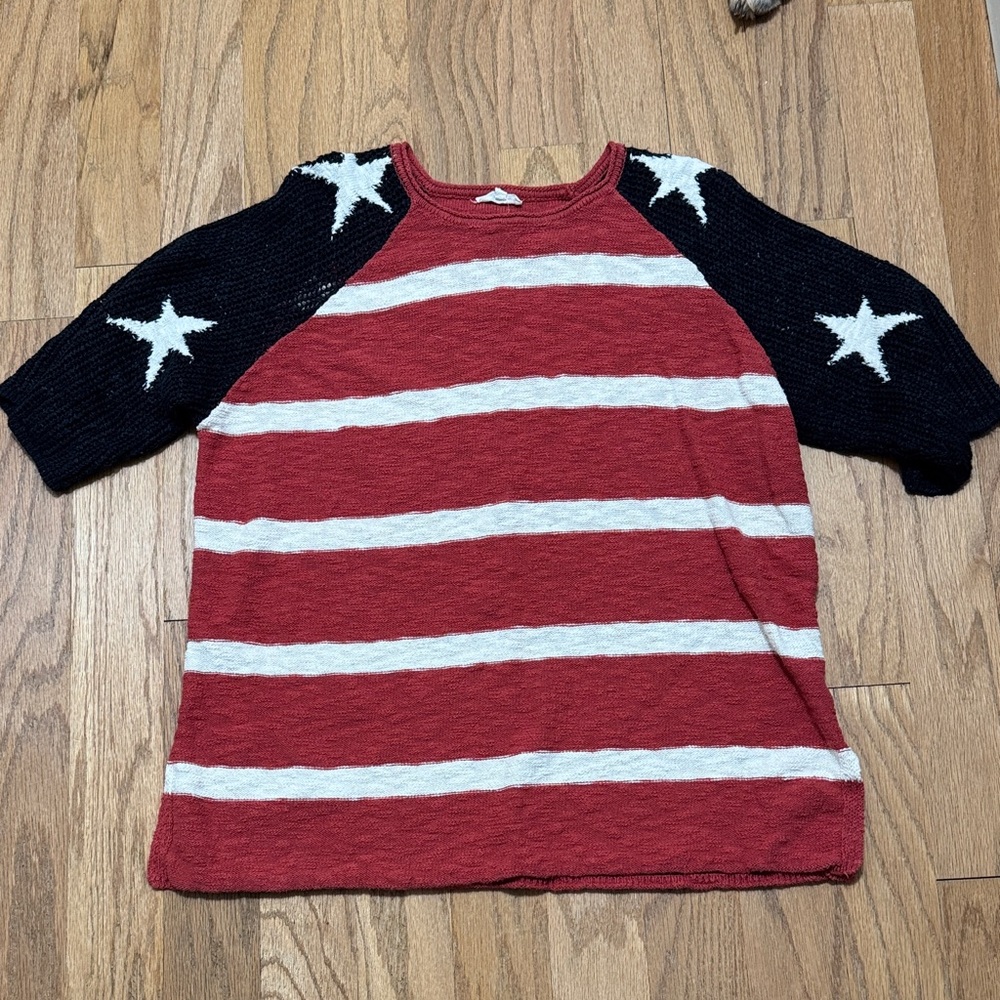 Stars and Stripes Red Sweater